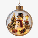 Snowmerry - Oplyst juleornament med miniature vinterscene