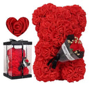 TeddyBliss - Yndig bamse med blomsterdetaljer i blødt plys