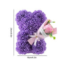 TeddyBliss - Yndig bamse med blomsterdetaljer i blødt plys