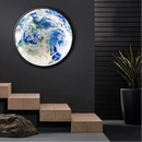 LED-væglampe med jord- og månedesign