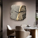 StoneAura - Moderne vægur med stenlook