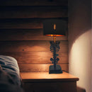 LED-bordlampe med skeletinspireret design