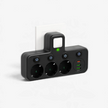 SocketFlow - Stikdåse med 3 stik og USB- og Type-C-porte