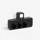 SocketFlow - Stikdåse med 3 stik og USB- og Type-C-porte