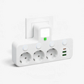 VoltNest - Stikdåse med 3 stik, USB og USB-C porte