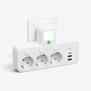 VoltNest - Stikdåse med 3 stik, USB og USB-C porte