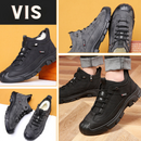 WarmStride - Herre læder sneakers med imiteret uldforing