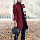 Langærmet trenchcoat med et afslappet elegant look