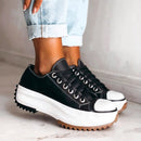 Lana - Løft din komfort med stilfulde snøresneakers
