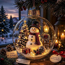 SantaScape - LED Julepynt med Miniature Julelandskab