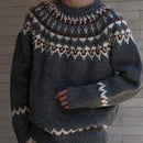 Lina - Fair Isle-sweater med smal pasform og ribbede