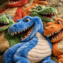 DinoPlush - Plys Tæppe med 3D Dinosaur Mønster
