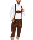 Traditionelt bayersk Oktoberfest-sæt med autentiske shorts