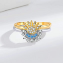 Jasmin - Justerbare parringe med sol og måne symbolik