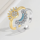 Jasmin - Justerbare parringe med sol og måne symbolik