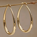 Maria ovale hoop-øreringe