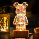 GlowBear - 3D LED bjørnelampe med 7 farver