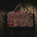 Spookora – Halloween Dørskilt med Uhyggeligt Græskar-, Kranie- og Heksedesign