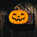 Spookora – Halloween Dørskilt med Uhyggeligt Græskar-, Kranie- og Heksedesign
