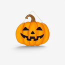 Spookora – Halloween Dørskilt med Uhyggeligt Græskar-, Kranie- og Heksedesign