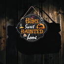 Spookora – Halloween Dørskilt med Uhyggeligt Græskar-, Kranie- og Heksedesign