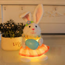 Blød LED-natlampe med kanininspireret design