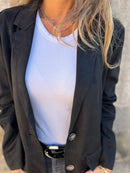 Lyra - Lang cardigan med revers