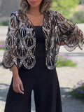 Ellie - Dame kortærmet cardigan med åben front