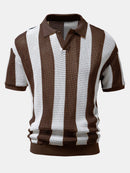 Delmar - Åndbar poloshirt med korte ærmer og V-hals