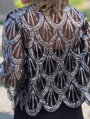 Ellie - Dame kortærmet cardigan med åben front