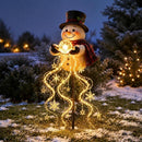 LumiSnowman - Solcelledrevet Snemand Have Lys med LED Belysning