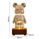 GlowBear - 3D LED bjørnelampe med 7 farver