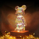 GlowBear - 3D LED bjørnelampe med 7 farver