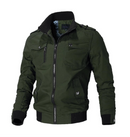 Herrejakke med militærlook og høje standarder