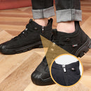 WarmStride - Herre læder sneakers med imiteret uldforing