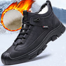 WarmStride - Herre læder sneakers med imiteret uldforing