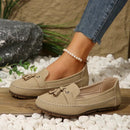 Sophia - Klassiske slip-on loafers med kvastdetaljer