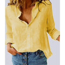 Skylar - Knap-op bluse med fugleprint og afslappet pasform