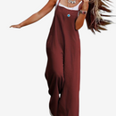 Laura – Ærmeløs Jumpsuit med Brede Ben og Oversized Pasform