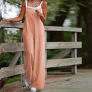 Laura – Ærmeløs Jumpsuit med Brede Ben og Oversized Pasform