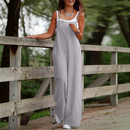 Laura – Ærmeløs Jumpsuit med Brede Ben og Oversized Pasform