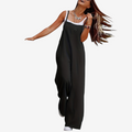 Laura – Ærmeløs Jumpsuit med Brede Ben og Oversized Pasform