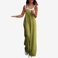 Laura – Ærmeløs Jumpsuit med Brede Ben og Oversized Pasform