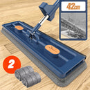 FlatMop - Stor flad moppe 42 cm med drejehoved